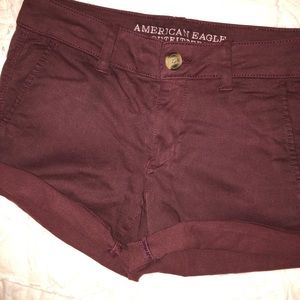 American Eagle Red Shorts